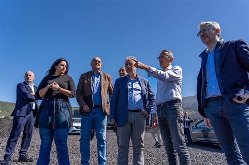 El ministro de Política Territorial y Memoria Democrática, Ángel Víctor Torres, en un momento de su visita a La Palma.