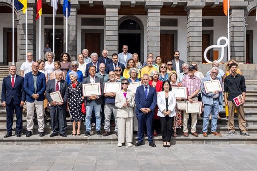 El ministro de Política Territorial y Memoria Democrática, Ángel Víctor Torres, preside el acto de homenaje.