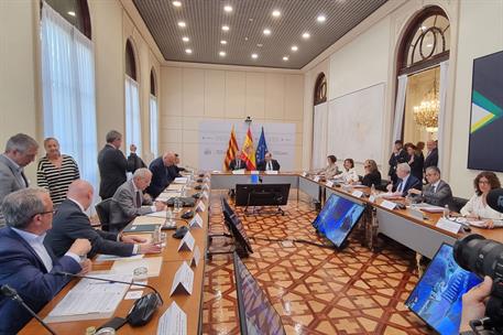 El ministro Ángel Víctor Torres, en una de las reuniones con el Govern de Catalunya