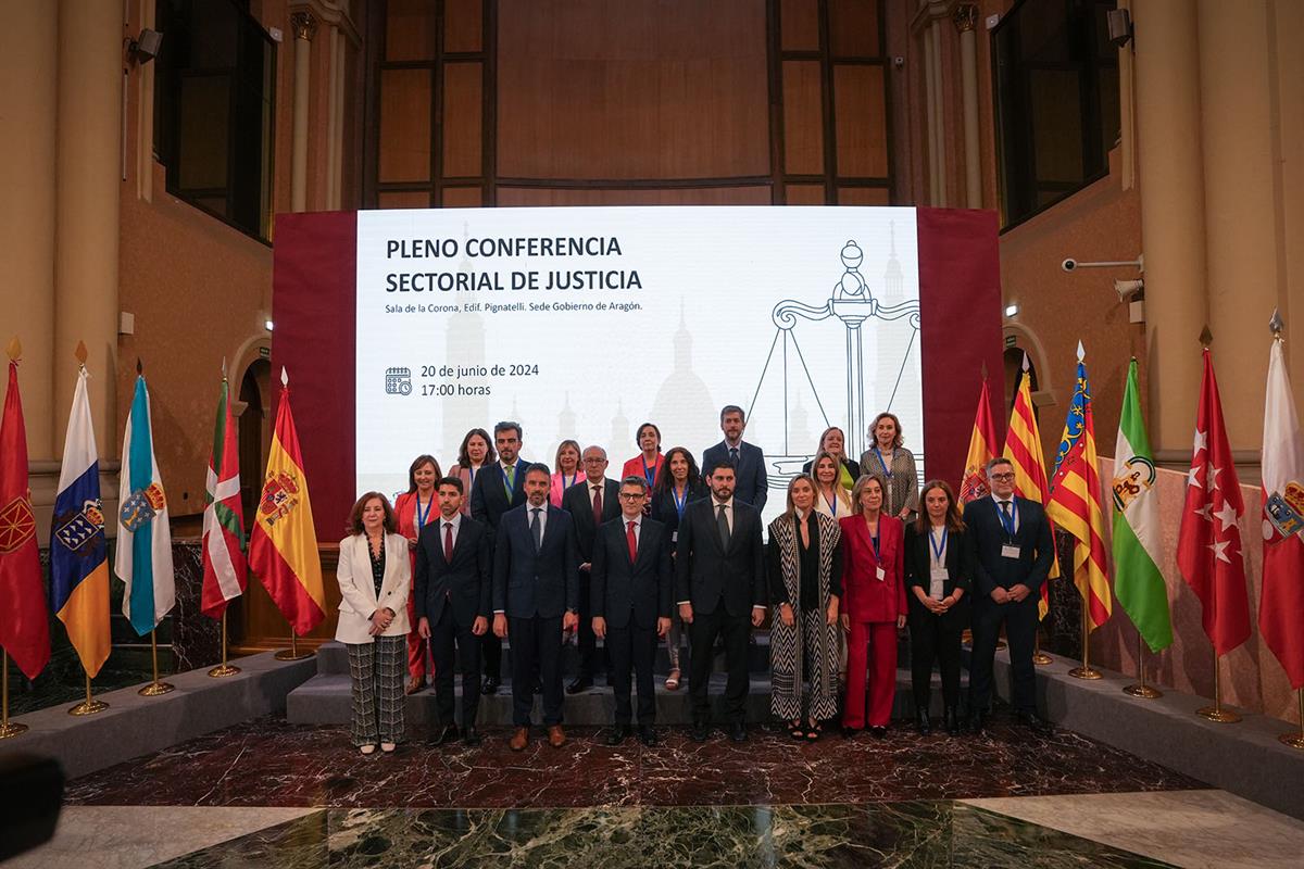 Foto de familia de la Conferencia Sectorial de Administración de Justicia