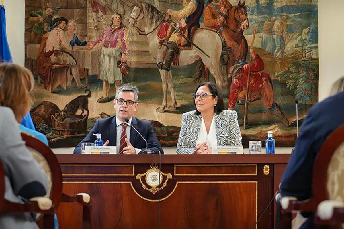 El ministro durante su intervención