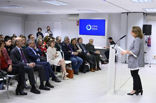 Teresa Ribera durante su intervención