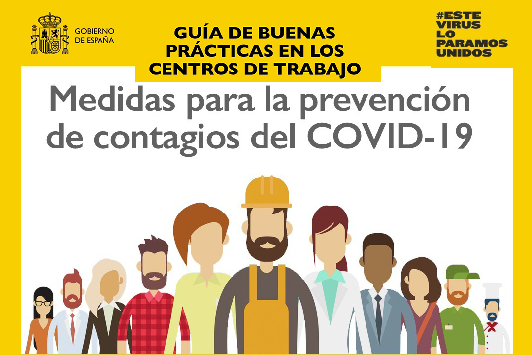 10/04/2020. Logo cartel de la campaña Seguridad en el trabajo