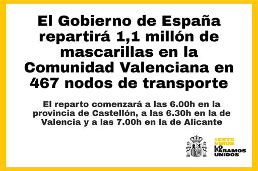 Cartel informativo con los datos de reparto