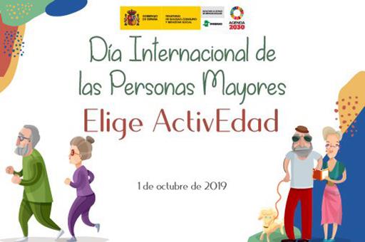 Cartel del Día Internacional de las Personas Mayores