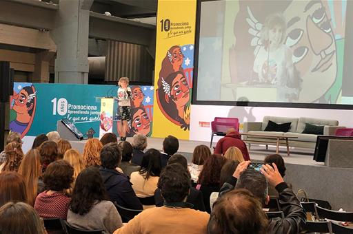 María Luisa Carcedo durante el acto de acto de celebración del X aniversario del programa Promociona