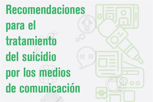 Imagen del documento de recomendaciones de Sanidad para el tratamiento del suicidio en los medios de comunicación