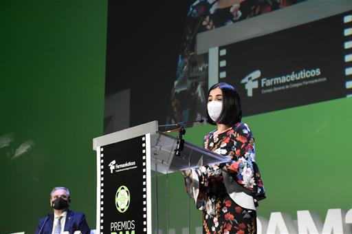 La ministra Carolina Darias, en la entrega de las Medallas del Consejo General de Farmacéuticos y de los Premios Panorama 2021