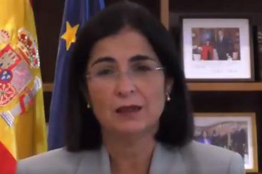 La ministra Darias durante su intervención