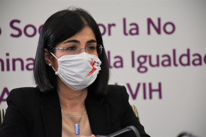 Carolina Darias durante el acto