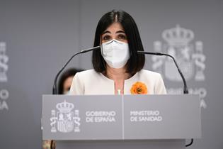 Carolina Darias durante su intervención