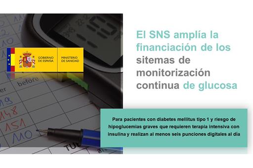 El SNS amplía la financiación de los sistemas de monitorización continua de glucosa en tiempo real