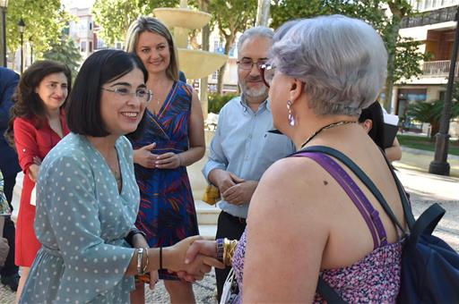 La ministra Darias durante su visita a Lucena (Córdoba)