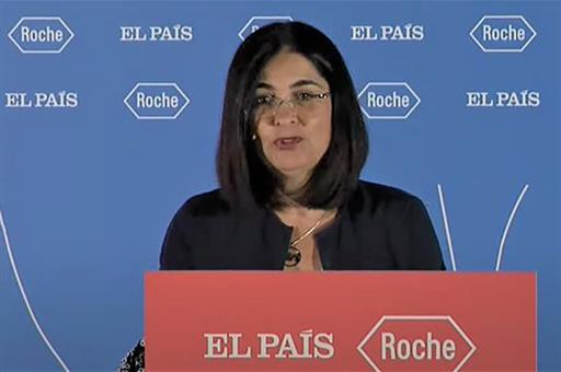 La ministra Darias durante su intervención