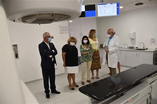 La ministra de Sanidad, Carolina Darias, durante su visita al Hospital General de Fuerteventura