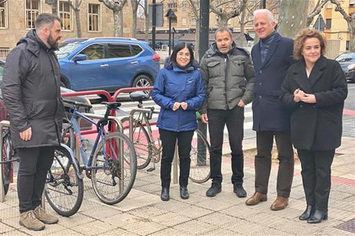 La ministra de Sanidad, Carolina Darias, durante su visita a Logroño