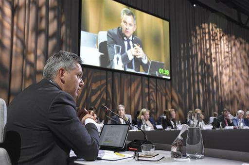 El ministro de Sanidad, José Miñones, participa en la Reunión Informal de Ministros (RIM) de Sanidad celebrada en Estocolmo.