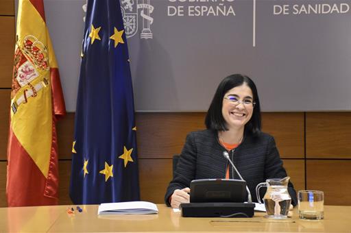 La ministra de Sanidad, Carolina Darias, presenta el balance de actividad de la Organización Nacional de Trasplantes en 2022.