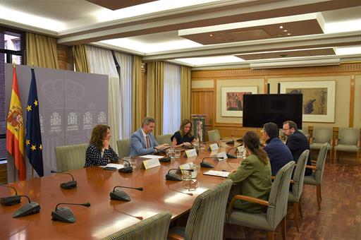 Reunión del ministro de Sanidad con el equipo de FEDER