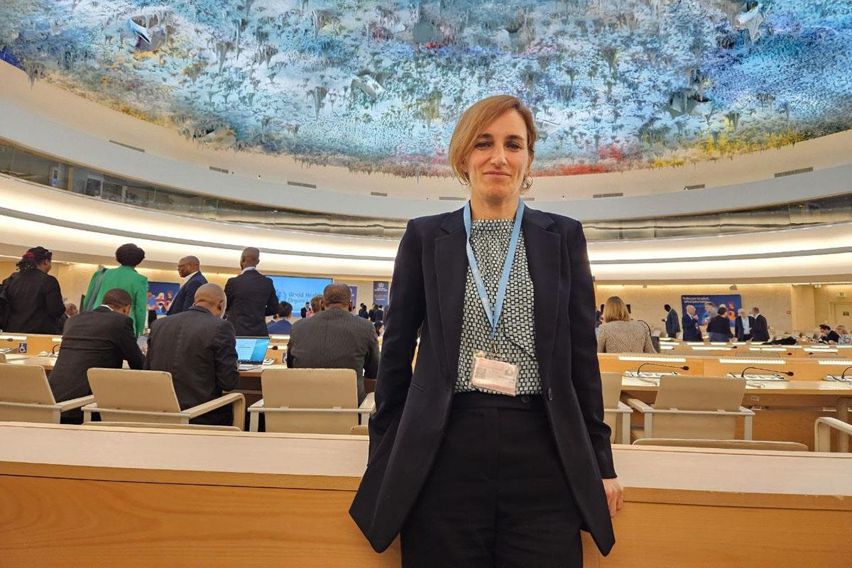 La ministra de Sanidad, Mónica García, en la 77ª Asamblea Mundial de la Salud celebrada en la sede de Naciones Unidas en Ginebra