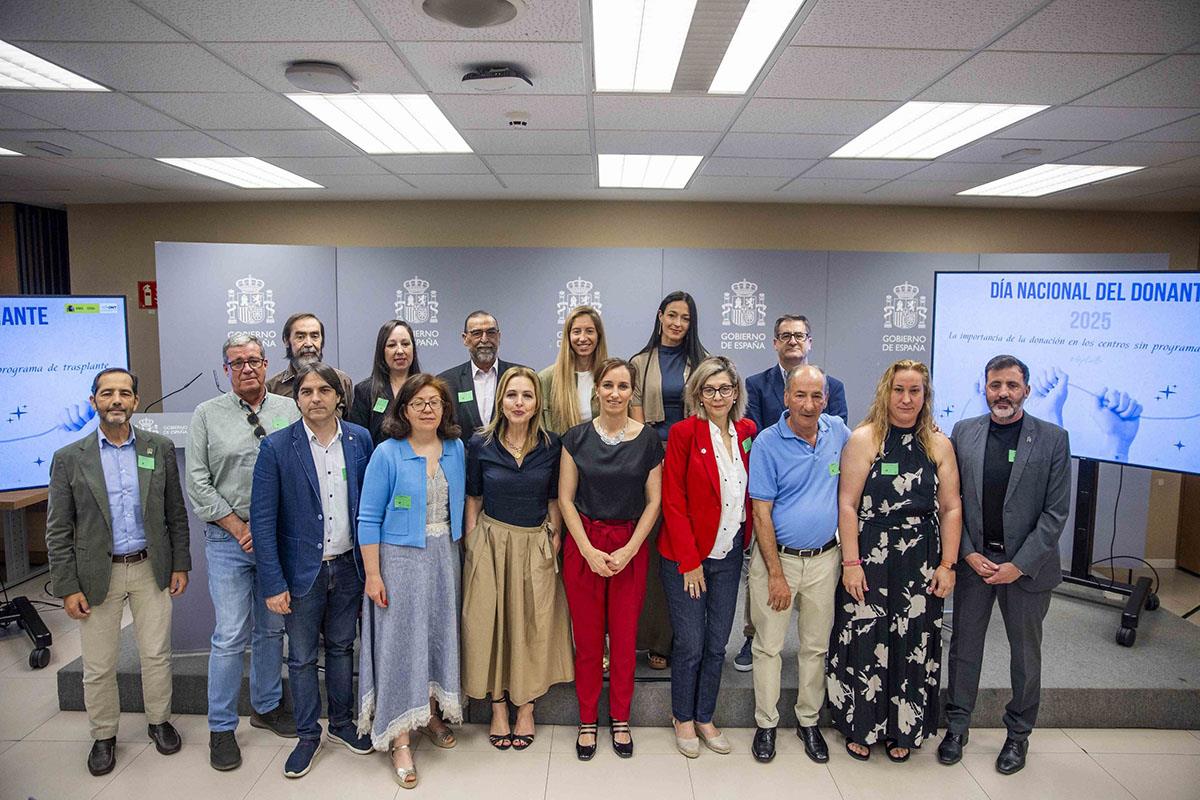 La ministra de Sanidad, Mónica García, en la celebración del Día Nacional del Donante