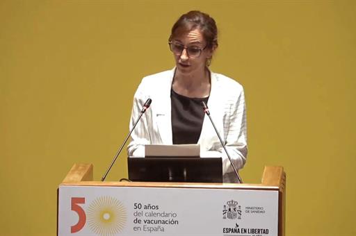 La ministra en el evento