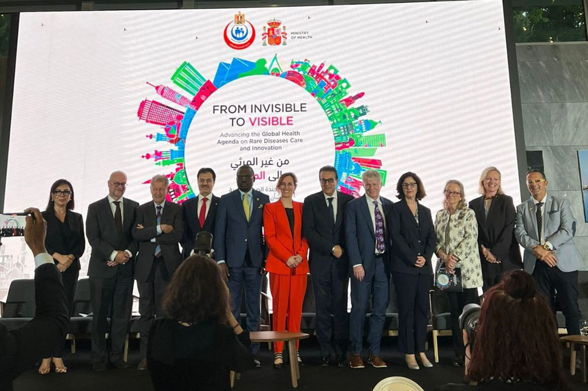 24/05/2025. World Health Organisation approves resolution on rare diseases, sponsored by Spain. The Minister for Health, Mónica García, in a...