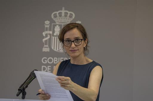 La ministra de Sanidad, Mónica García. 