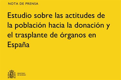 3/06/2026. Cartela sobre el Estudio sobre las actitudes hacia la donación y trasplante de órganos