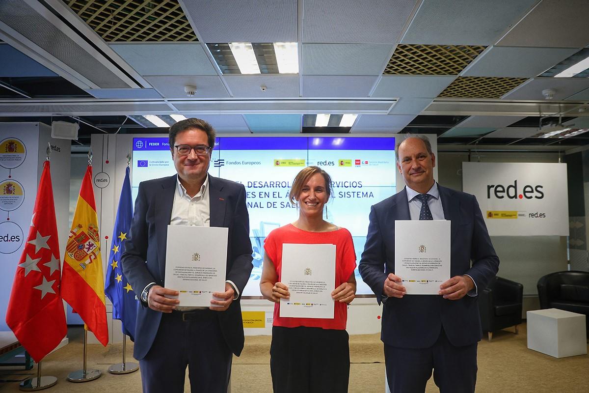Firma del convenio entre el Gobierno de España y la Comunidad de Madrid