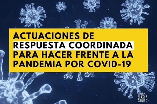 Cartel Actuaciones de respuesta coordinada para el control de la transmisión de COVID-19