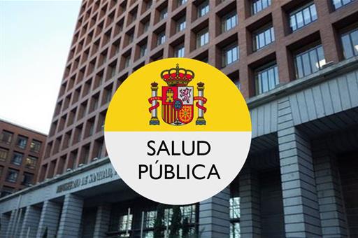 Sede del Ministerio con el logo de Salud Pública