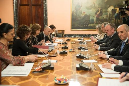Reunión de la Comisión Mixta del Concierto Económico entre el Estado y el País Vasco