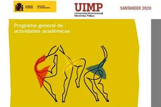 Cartel del programa de actividades académicas de la UIMP