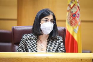 La ministra Carolina Darias, durante su intervención