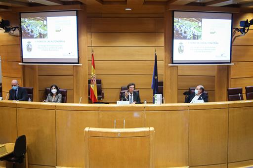 IX Foro de las Autonomías, celebrado telemáticamente desde el Senado