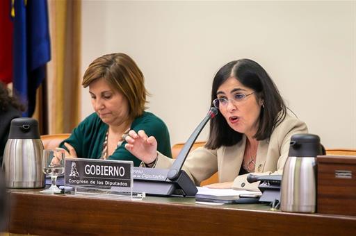 La ministra Carolina Darias durante su intervención 