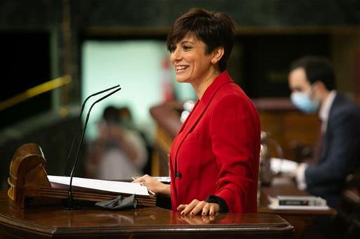 La ministra Isabel Rodríguez en el Congreso