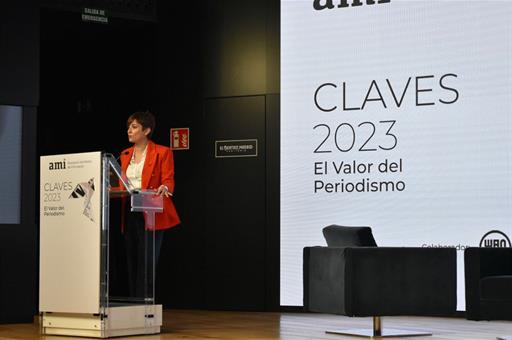 La ministra Isabel Rodríguez inaugura la Conferencia Anual de la Asociación de Medios de Información