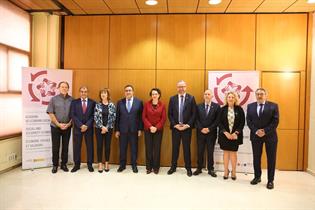 Foto de familia del acto de apertura de XI Edición Academia de Economía Social y Solidaria