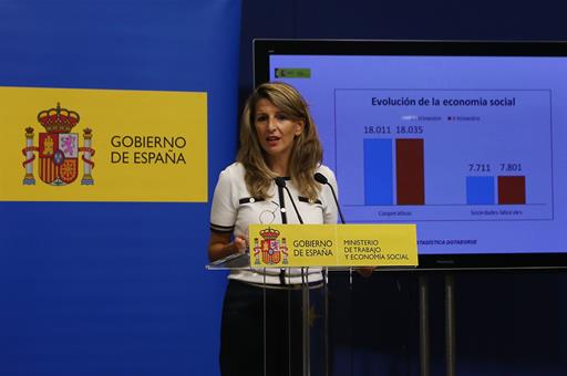La ministra de Trabajo y Economía Social, Yolanda Díaz