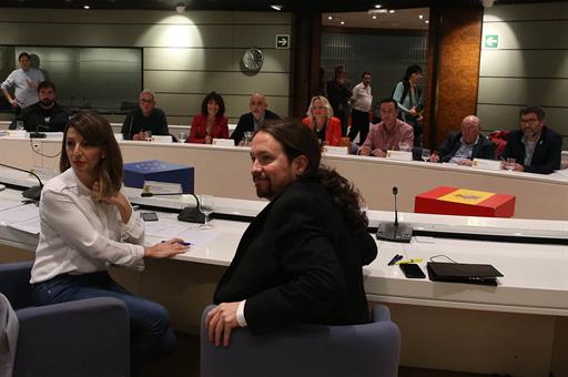 Pablo Iglesias y Yolanda Díaz