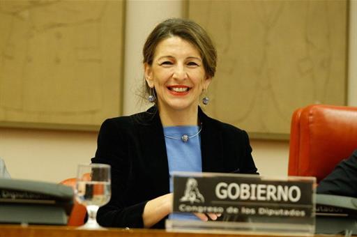 21/02/2020. Yolanda Díaz expone en el Congreso las líneas de trabajo de su cartera