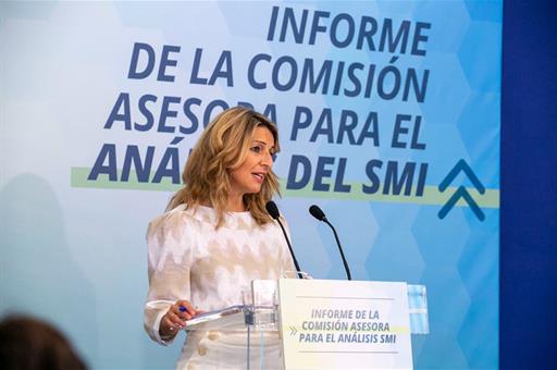 Yolanda Díaz durante su intervención