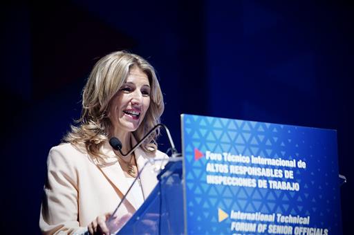 La vicepresidenta y ministra de Trabajo y Economía Social, Yolanda Díaz