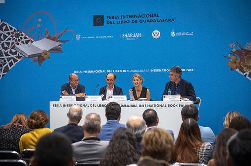 La vicepresidenta segunda del Gobierno y ministra de Trabajo y Economía Social, Yolanda Díaz, en el acto de inauguración