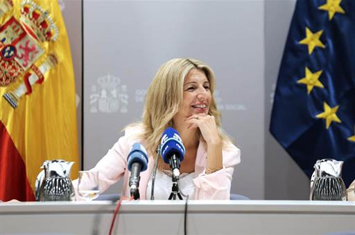 La vicepresidenta segunda expone las prioridades de su departamento durante la Presidencia española del Consejo de la UE