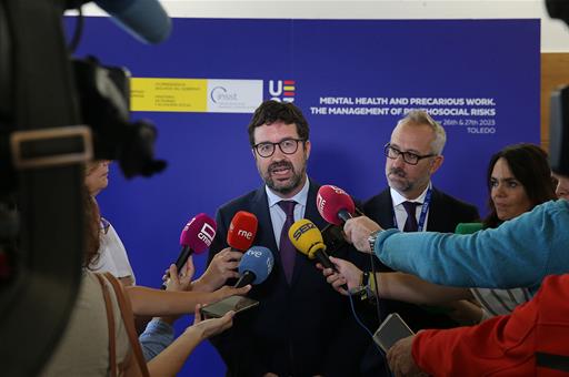 26/09/2023. High Level Conference on Mental Health and Precarious Work. The acting Secretary of State for Employment and Social Economy, Joa...