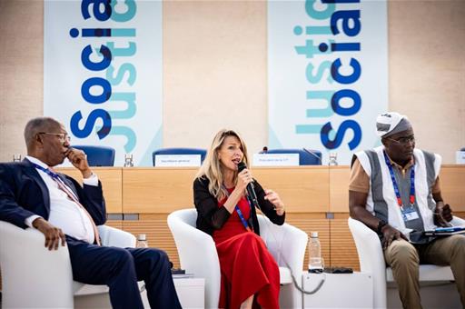 La ministra en el evento