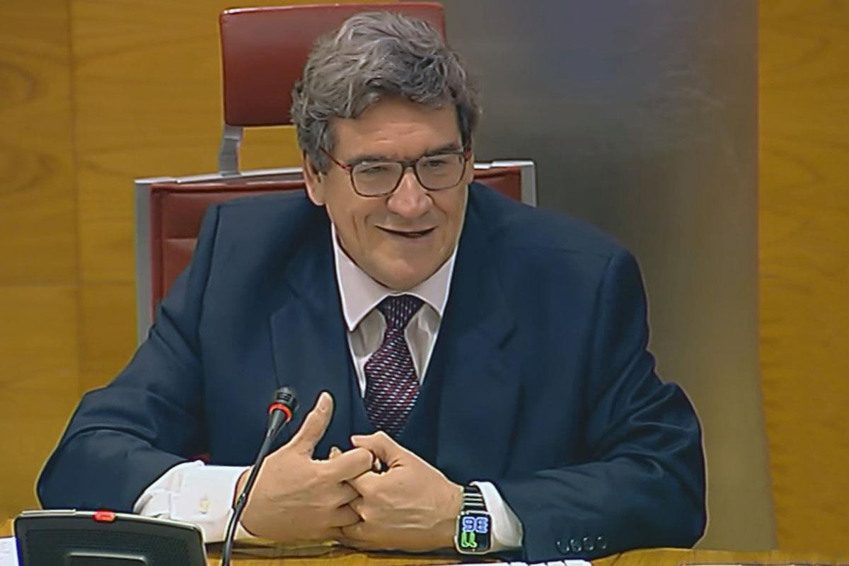 El ministro para la Transformación Digital y de la Función Pública, José Luis Escrivá, durante su comparecencia 